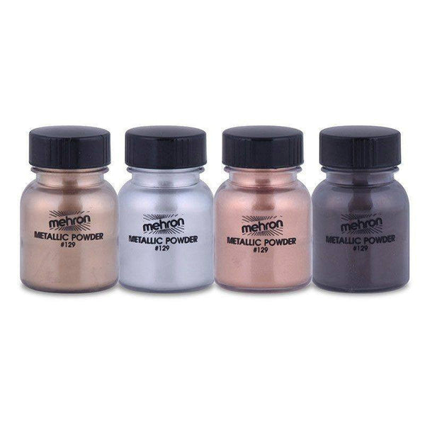 Mehron Metallic Powder with Mixing Liquid Gold