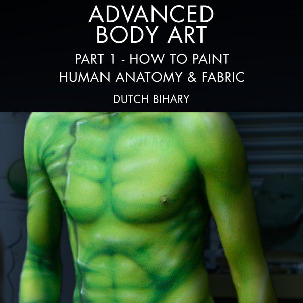 Advanced Body Art Part 1: How To Paint Human Anatomy & Fabric - Stage ...